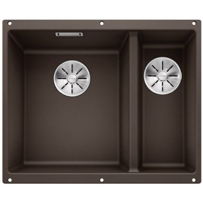 Мивка BLANCO SUBLINE 340/160-U С ЛЯВО КОРИТО ,цвят:КАФЕ