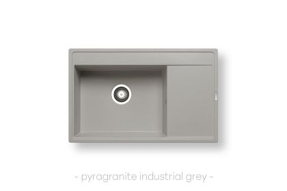 Мивка Pyramis CAMEA (79x50) 1B 1D, цвят: Индустриално сиво