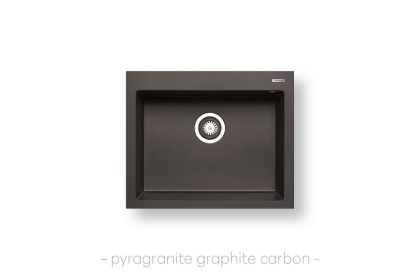 Мивка Pyramis ISTROS (61X50) 1B, цвят: Графит карбон