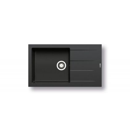 Мивка Pyramis ATHLOS PLUS (86x50) 1B 1D, цвят: Черно