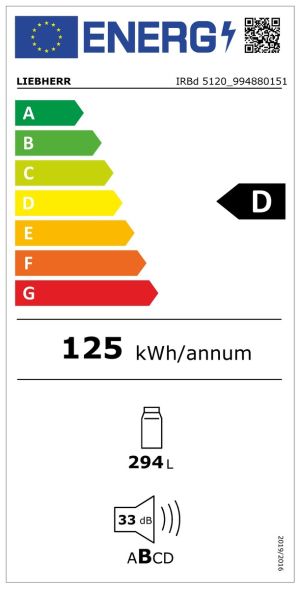 Хладилник за вграждане с BioFresh, IRBd 5120 Plus BioFresh