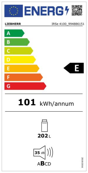 Вграден хладилник с EasyFresh, IRSe 4100 Pure