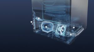 Комбинация от хладилник и фризер с EasyFresh и NoFrost, CNc 5203 Pure NoFrost