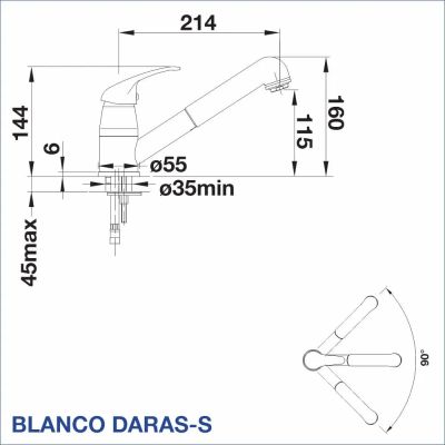 Смесител за кухня BLANCO, DARAS-S