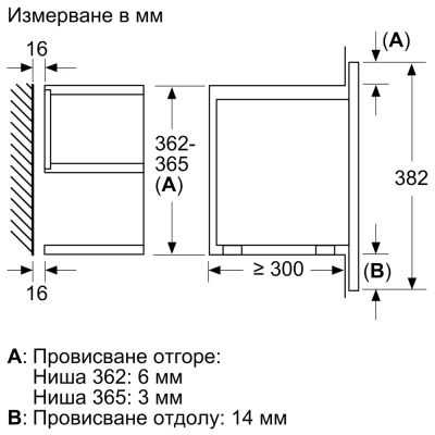 Микровълнова фурна за вграждане BOSCH, BFL7221W1