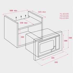 Микровълнова фурна Тека WISH ML 820 BIS Е.139.ИН