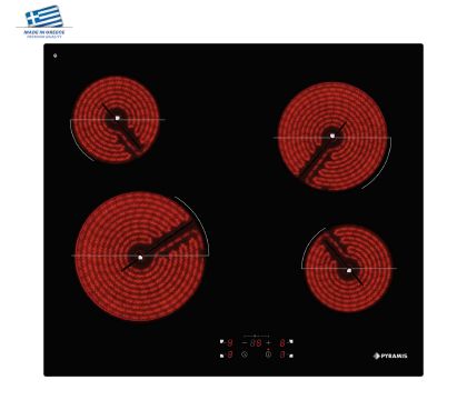 Стъклокерамичен плот PYRAMIS, PHC61430FMB, 4 зони