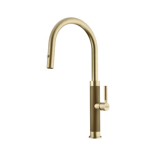 Смесител за кухня FRANKE, Mithos Masterpiece PVD J Pull Down Spray