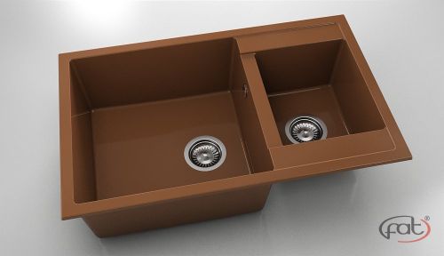 Кухненска мивка от полимермрамор FAT, 233