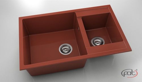 Кухненска мивка от полимермрамор FAT, 233