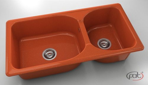 Кухненска мивка от полимермрамор FAT, 214