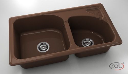 Кухненска мивка от полимермрамор FAT, 204