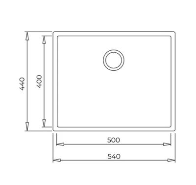 Кухненска мивка TEKA, Square 50.40 TG