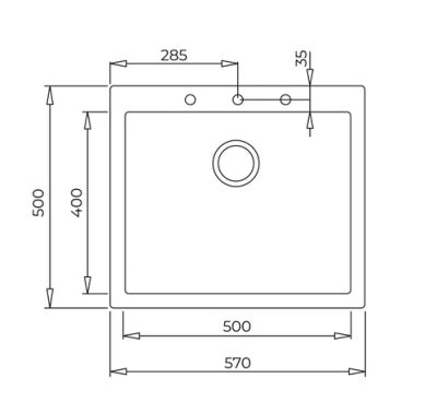 Кухненска мивка TEKA, ForSquare 50.40 TG